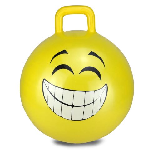 Jamara Ugráló labda Smiley mintával 45cm - Sárga