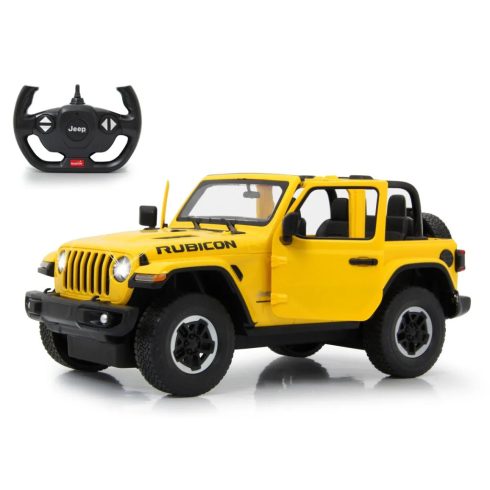 Jamara Jeep Wrangler JL Távirányítós Off Road Terepjáró LED fénnyel 1:14 - Sárga