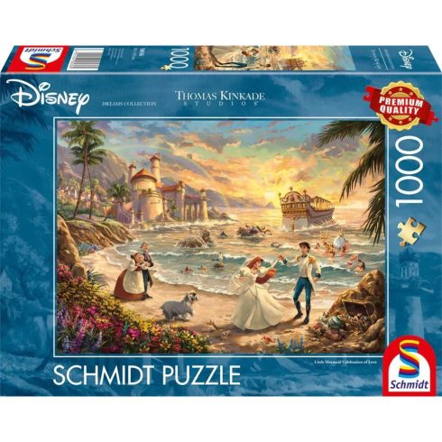 Schmidt Spiele Thomas Kinkade Studios Disney A kis hableány 1000 darabos puzzle