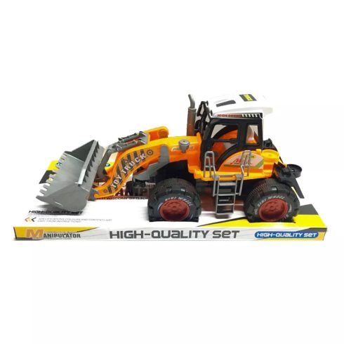 Medito Lendkerekes Traktor homlokrakodóval 35 cm - Sárga