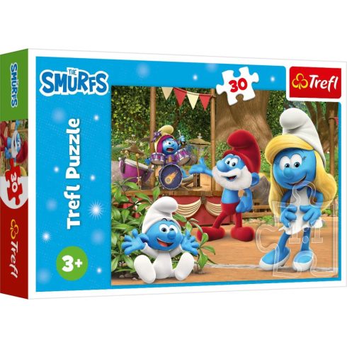 Trefl 18312 Hupikék törpikék - 30 darabos puzzle