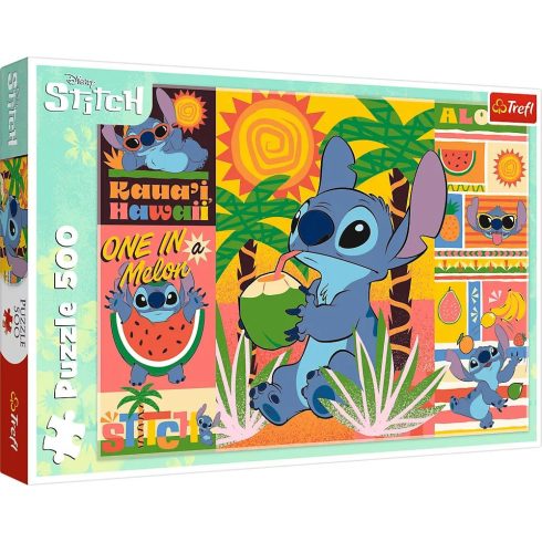Trefl 37483 Lilo és Stitch Stitch nyaralása - 500 darabos puzzle