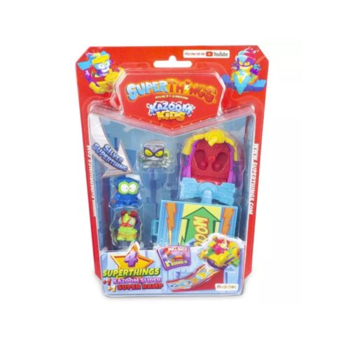 MagicBox SuperThings Kazoom Kids 4 figura csúszkával - Fearsome Fighters