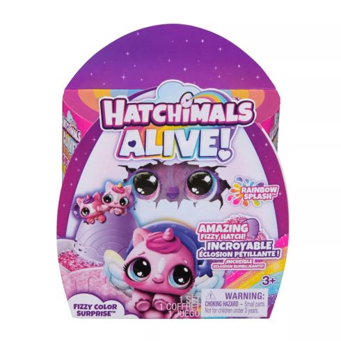 Spin Master Hatchimals Alive! Rainbow Splash meglepetés figura