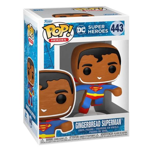 Funko POP! 443 Heroes DC Holiday - Superman mézeskalács figura 9cm