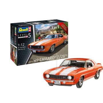   Revell 07727 '69 Chevy Camaro Sportautó műanyag makett 1:12