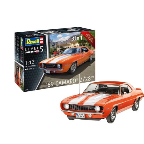 Revell 07727 '69 Chevy Camaro Sportautó műanyag makett 1:12