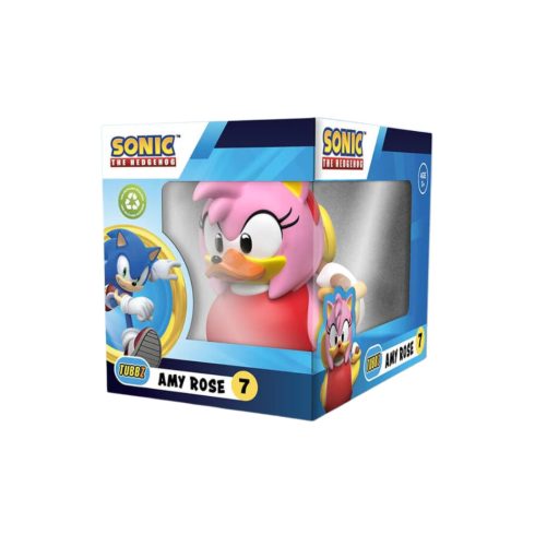 Numskull Tubbz Boxed - Sonic a sündisznó - Amy Rose gyűjthető Gumikacsa figura 9cm