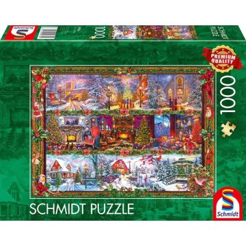   Schmidt Spiele Üdvözlet az Ünnepek Alkalmából 1000 darabos puzzle