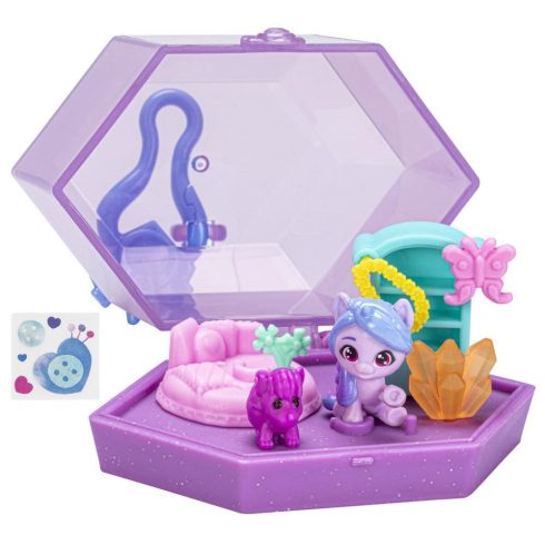 Hasbro Én kicsi pónim Varázslatos mini világ felakasztható játékszett Izzy Moonbow figurával