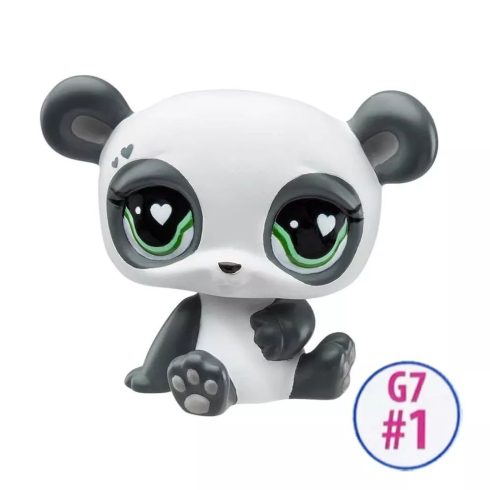 Hasbro Littlest Pet Shop Fekete panda Figura G7 #1