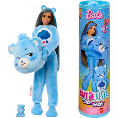 Mattel Barbie Cutie Reveal Care Bears Medve mintás baba