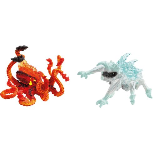 Schleich 70826 Eldrador Creatures Jégbogár és Tűzpolip figurák