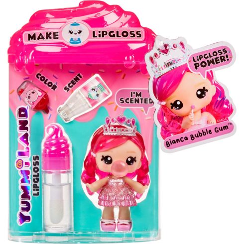 MGA Entertainment Yummiland Lipgloss Doll - Bianca Bubblegum Baba 10cm