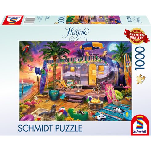 Schmidt Spiele Jeff Haynie: Lakókocsival a tengerparton 1000 darabos puzzle