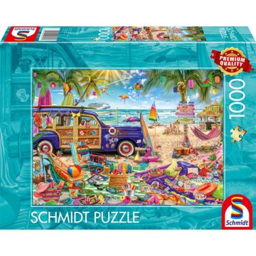   Schmidt Spiele Napfényes szabadidő a strandon 1000 darabos puzzle