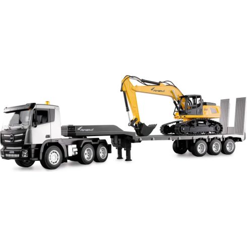 Amewi 2az 1ben G836E/G041E Távirányítós RTR traktor és rakodóautó szett 1:24