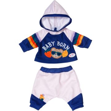   Zapf Creation BABY born® Mintás sportos baba ruha szett - 43cm