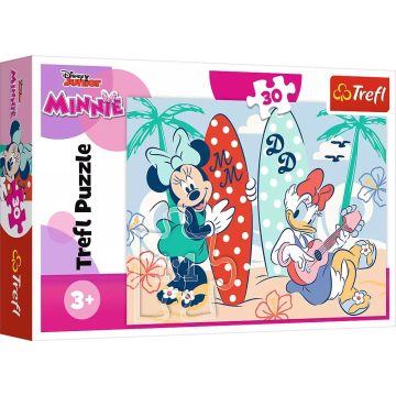 Trefl Minnie és Daisy a tengerparton 30 darabos puzzle