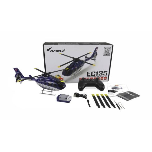 Amewi The Flying Bulls EC135 PRO RC Távirányítós Helikopter - Sötétkék
