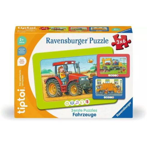 Ravensburger Kirakó kicsiknek: Járművek 3x6 darabos puzzle