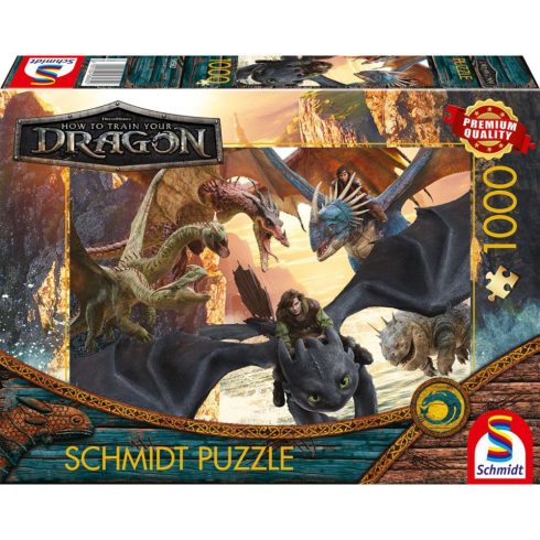 Schmidt Spiele Így neveld a sárkányodat: Támadásra kész 1000 darabos puzzle