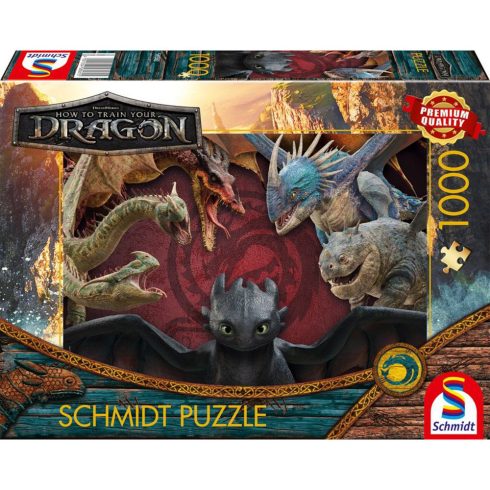 Schmidt Spiele Így neveld a sárkányodat: A sárkányok léteznek 1000 darabos puzzle