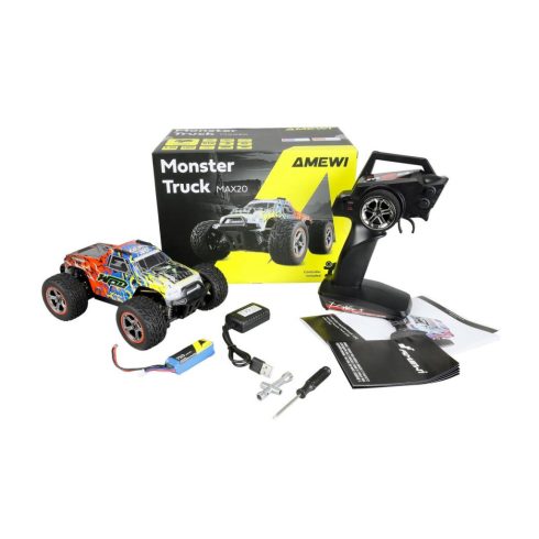 Amewi Hyper Go MAX20 Monstertruck távirányítós autó - Kék / Narancs