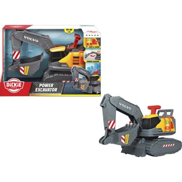   Dickie Toys Volvo Kotrógép hang és fényhatásokkal - Szürke