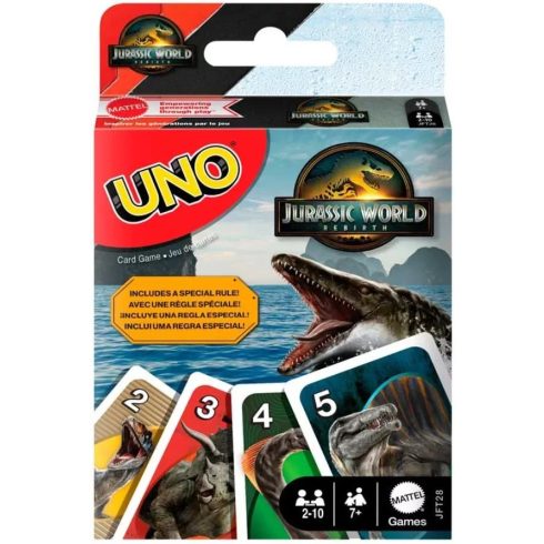 Mattel UNO Jurassic World 2025 családi kártyajáték