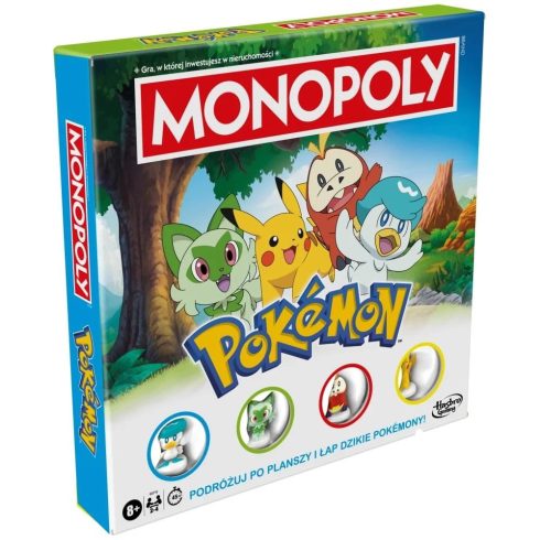 Hasbro Monopoly Pokémon Stratégiai családi társasjátlk - Lengyel