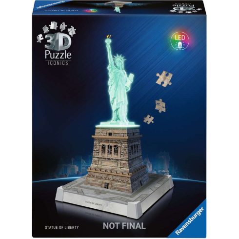 Ravensburger Világító Szabadság-szobor 108 darabos 3D puzzle