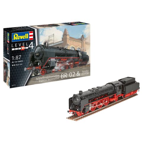 Revell Express Locomotive BR 02  Tender 2 2 T30 1:87 makett mozdony (02171)