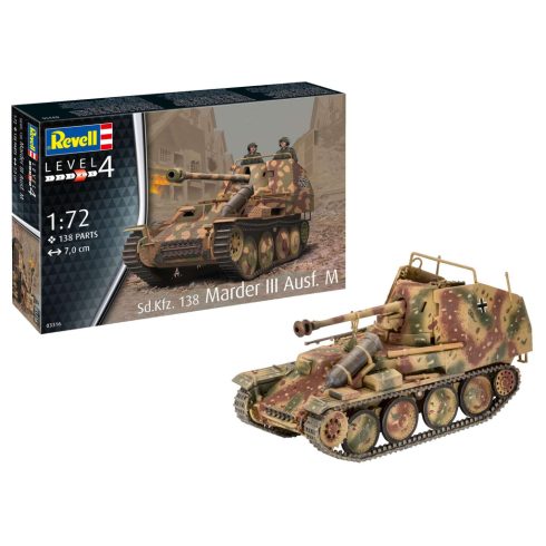 Revell Sd. Kfz. 138 Marder III Ausf. M 1:72 makett harcjármű (03316)