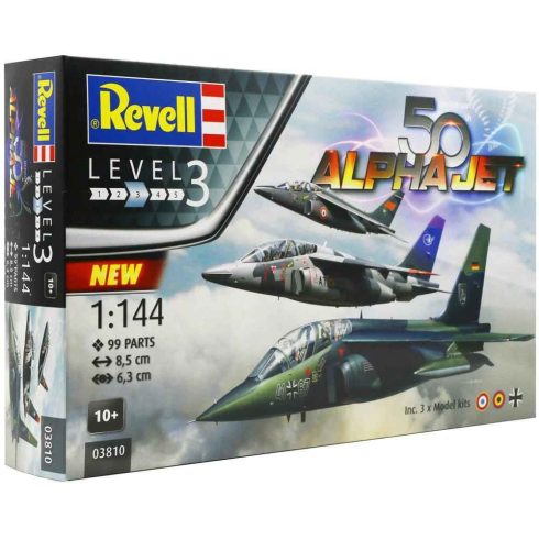 Revell 50th Anniversary Alpha Jet makett repülő 1:144 (03810)