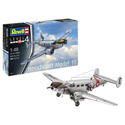 Revell Beechcraft Model 18 1:48 makett repülő (03811)