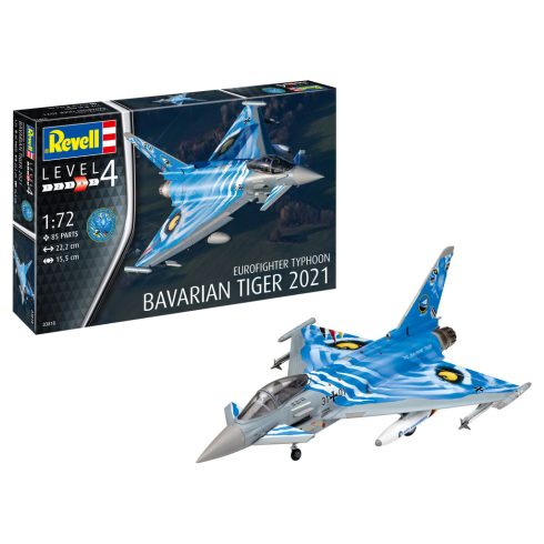 Revell Eurofighter Typhoon Bavarian Tiger 2021 1:72 makett repülő (03818)