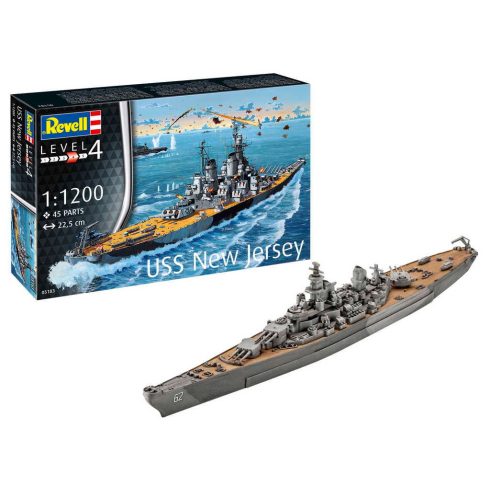 Revell Battleship USS New Jersey 1:1200 makett hajó (5183)