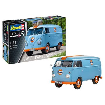   Revell VW T1 Panel Van (Gulf Decoration) 1:24 makett autó (07726)