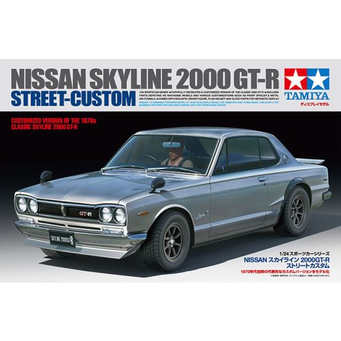 Tamiya Nissan Skyline 2000 GT-R Street-Custom  1:24 makett autó (300024335)