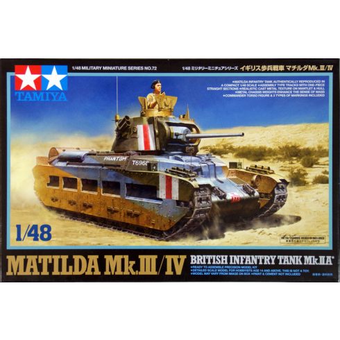 Tamiya Matilda Mk.III/IV British Infantry Tank Mk.IIA  1:48 makett harcjármű (300032572)