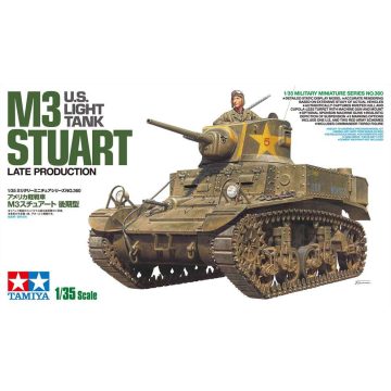   Tamiya U.S. Light Tank M3 Stuart Late Production  1:35 makett harcjármű (300035360)