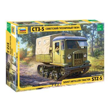   Zvezda STZ-5 Soviet artillery tractor 1:35 makett harcjármű (3663)