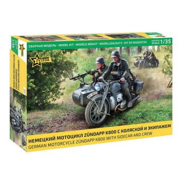 Zvezda Zündapp K800 1:35 (3717) makett motorkerékpár