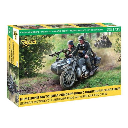 Zvezda Zündapp K800 1:35 (3717) makett motorkerékpár