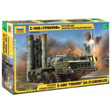   Zvezda S-400 Triumf Missile System 1:72 makett harcjármű (5068)