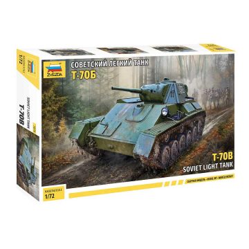 Zvezda T-70 Soviet light tank 1:72 makett harcjármű (5078)