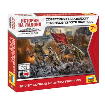 Zvezda Soviet Guards Infantry 1:72 makett figura (6293)