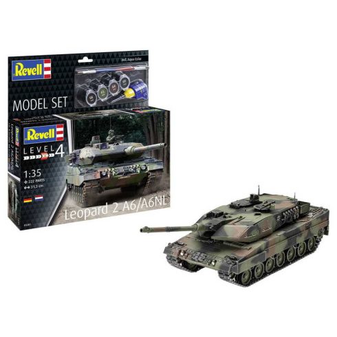 Revell Leopard 2 A6/A6NL 1:35 (63281) makett szett kiegészítőkkel
