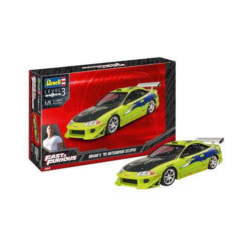 Revell Fast  Furious 1995 Mitsubishi Eclipse 1:25 makett készlet kiegészítőkkel (67691)
